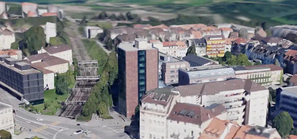 Image GoogleStreet du bâtiment des finances à Fribourg